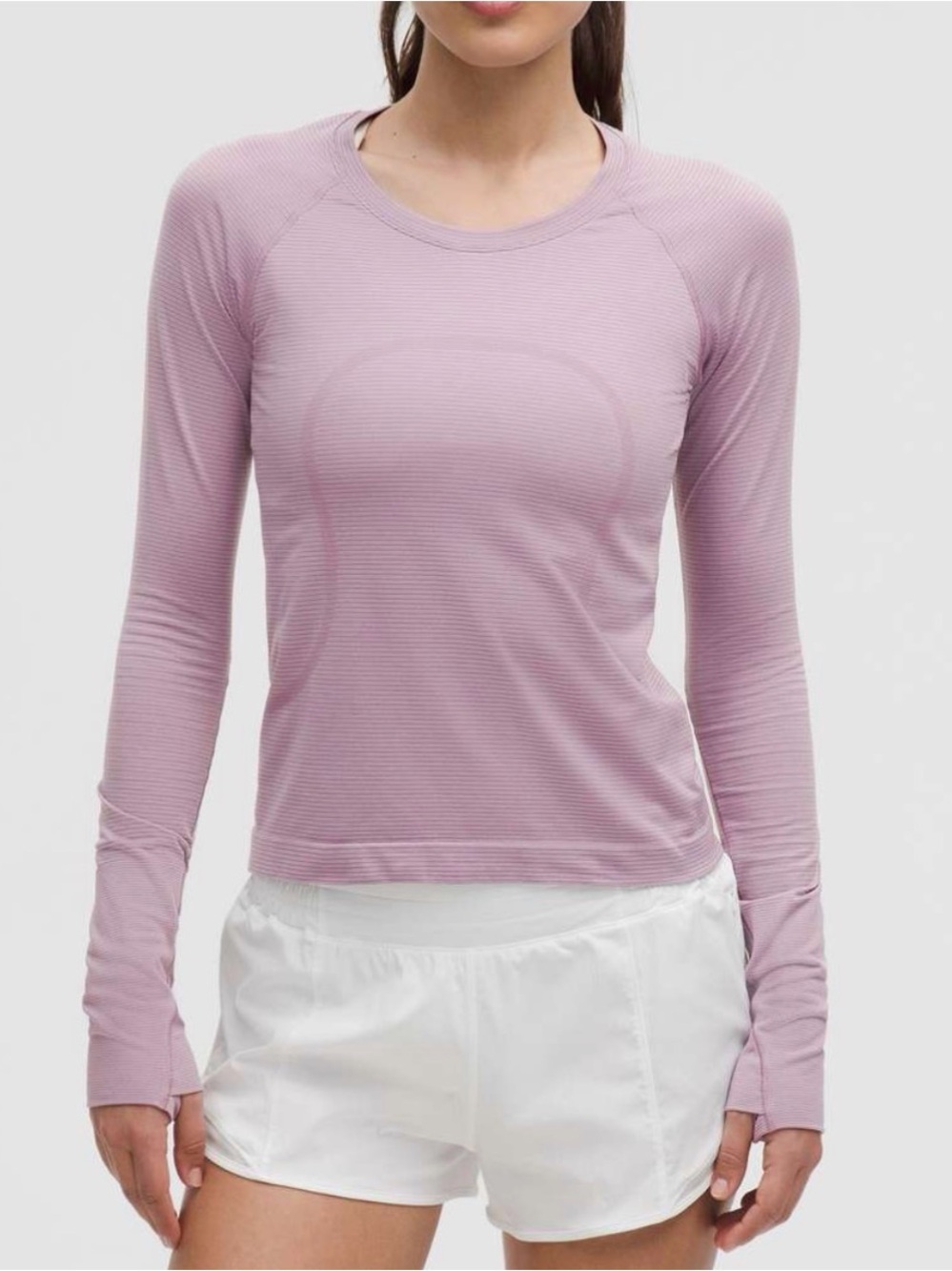Lululemon Swiftly Tech Waist Length Long-Sleeve Shirt 2.0 Lavender